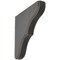 Ekena Millwork 1 3/4"W x 10"D x 10"H Stratford Wood Vintage Decor Bracket, Black BKTWD02X10X10STBL - alternate 1